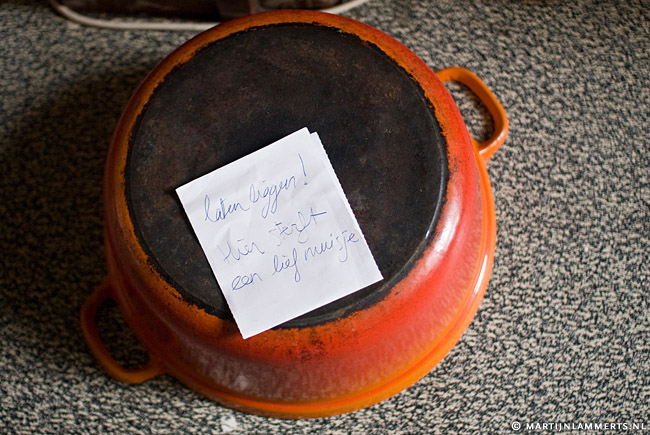 Laten liggen! Hier sterft een lief muisje