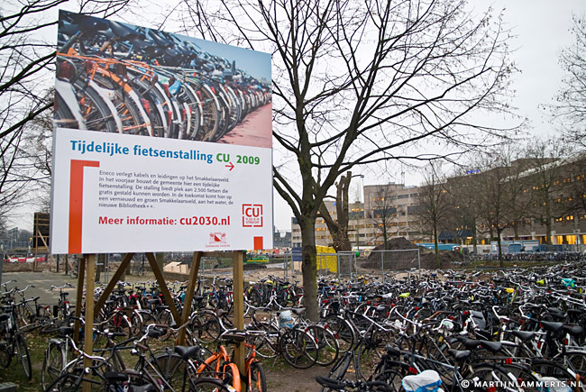 Tijdelijke fietsenstalling CU 2009